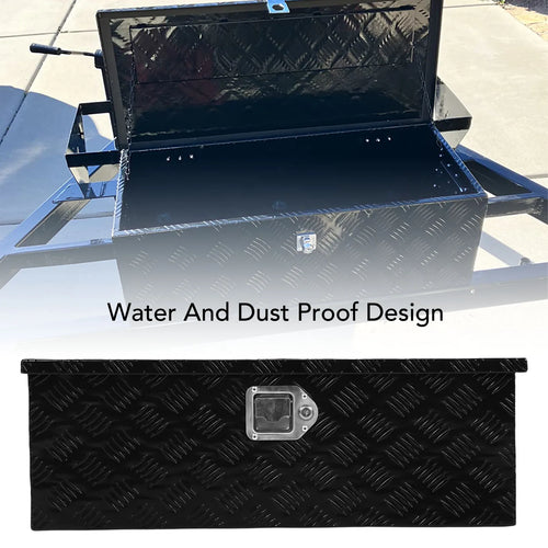 64L Heavy Duty Aluminum Truck Bed Tool Box - Waterproof, Powder Coated, Lockable