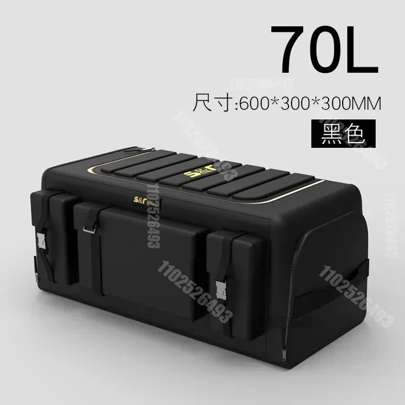 60L/70L Car Trunk Organizer Waterproof Auto Cargo Storage Organizer Non-slip Car Storage Box Car Interior Supplies For SUV Truck