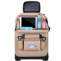Car Back Seat Storage Holder Multi-Pocket Waterproof Organizer Large Capacit with Foldable Tray Cup/Tissue Holder Storage Pocket