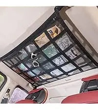 Extra Large Car Ceiling Cargo Net 43.3x27.5in, SUV Van Truck Roof Storage Organizer, Overhead Mesh Holder for Travel