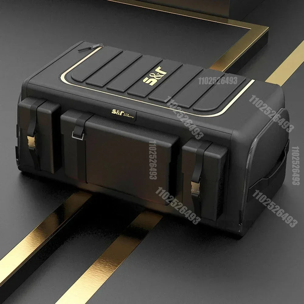 60L/70L Car Trunk Organizer Waterproof Auto Cargo Storage Organizer Non-slip Car Storage Box Car Interior Supplies For SUV Truck