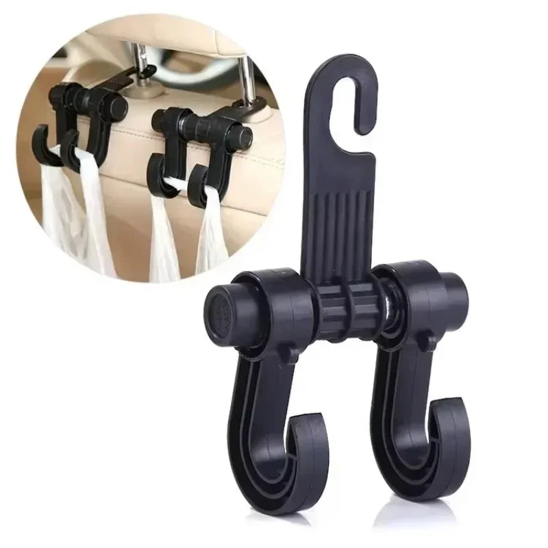 Car Seat Back Storage Hooks – Universal Hanger Bag Holder (2-Pack)