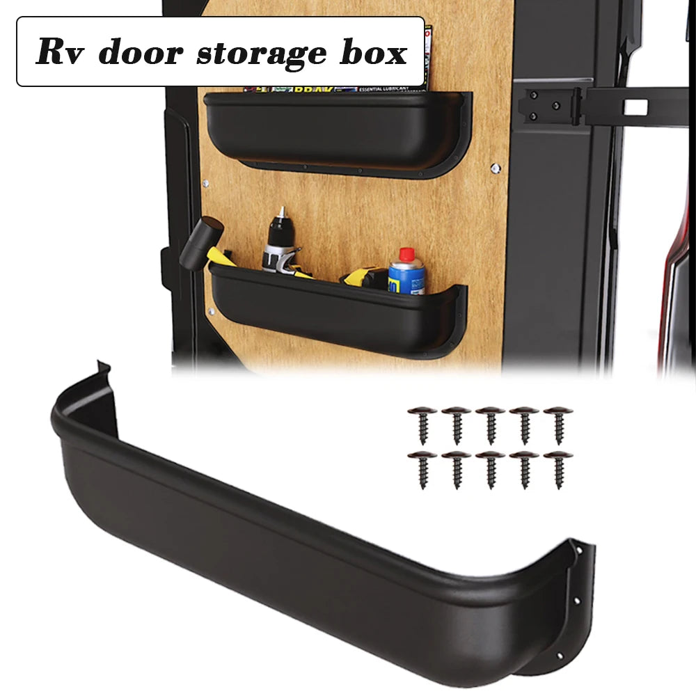 Car Door Handle Storage Box Van Camper RV Door Storage Box Door Panel Tray Armrest Organizer Storage Shelf Car Accessories