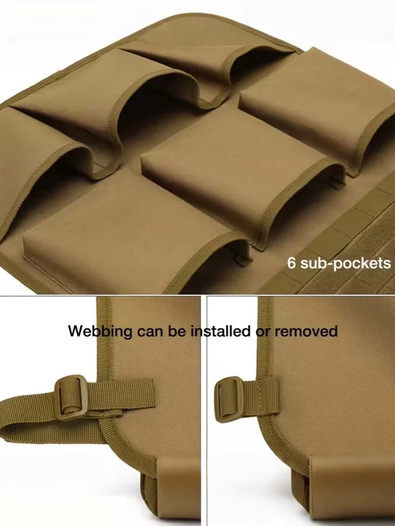 Car seat back storage bag, camping accessories wash bag with adjustable shoulder strap, outdoor camping cosmetic bag