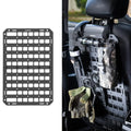 Car Seat Back Tactical Molle Panel Multifunctional Adjustable Seat Mesh Storage Organizer Tactical Vehicle Storage Hanging Plate
