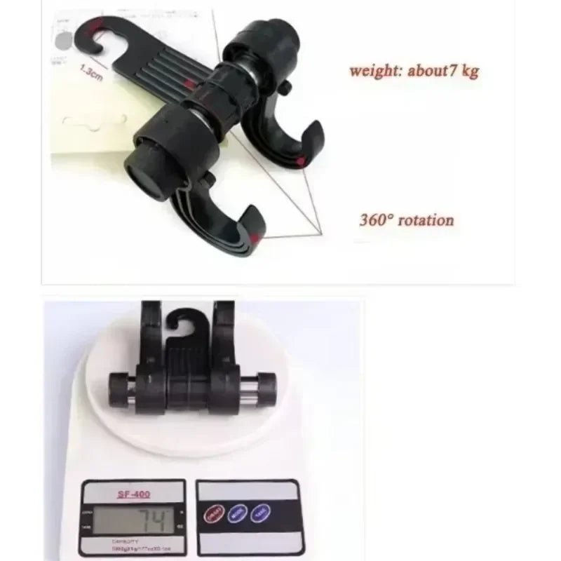 Car Seat Back Storage Hooks – Universal Hanger Bag Holder (2-Pack)