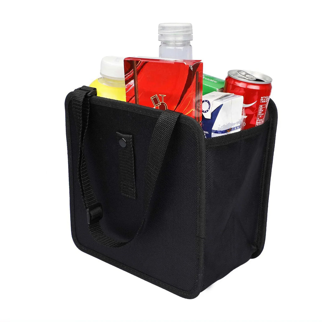 Car Hanging Trash Can Multipurpose Waterproof Backseat Organizer, Universal Vehicle Storage Bin for Snack Wrappers