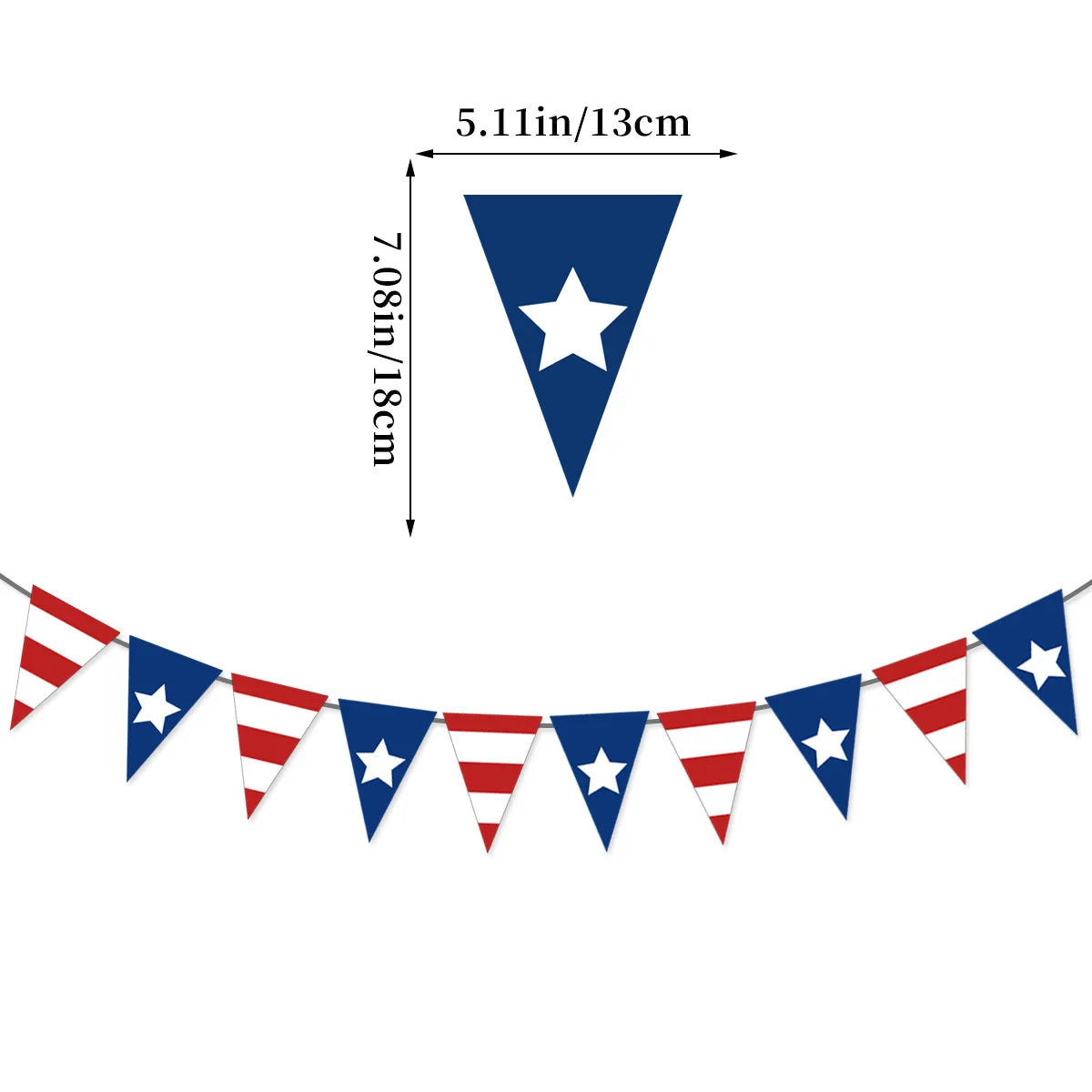 2026 America 250th Anniversary Party Decoration 1776-2026 Usa July 4th Flag Banner Pennant Wholesale