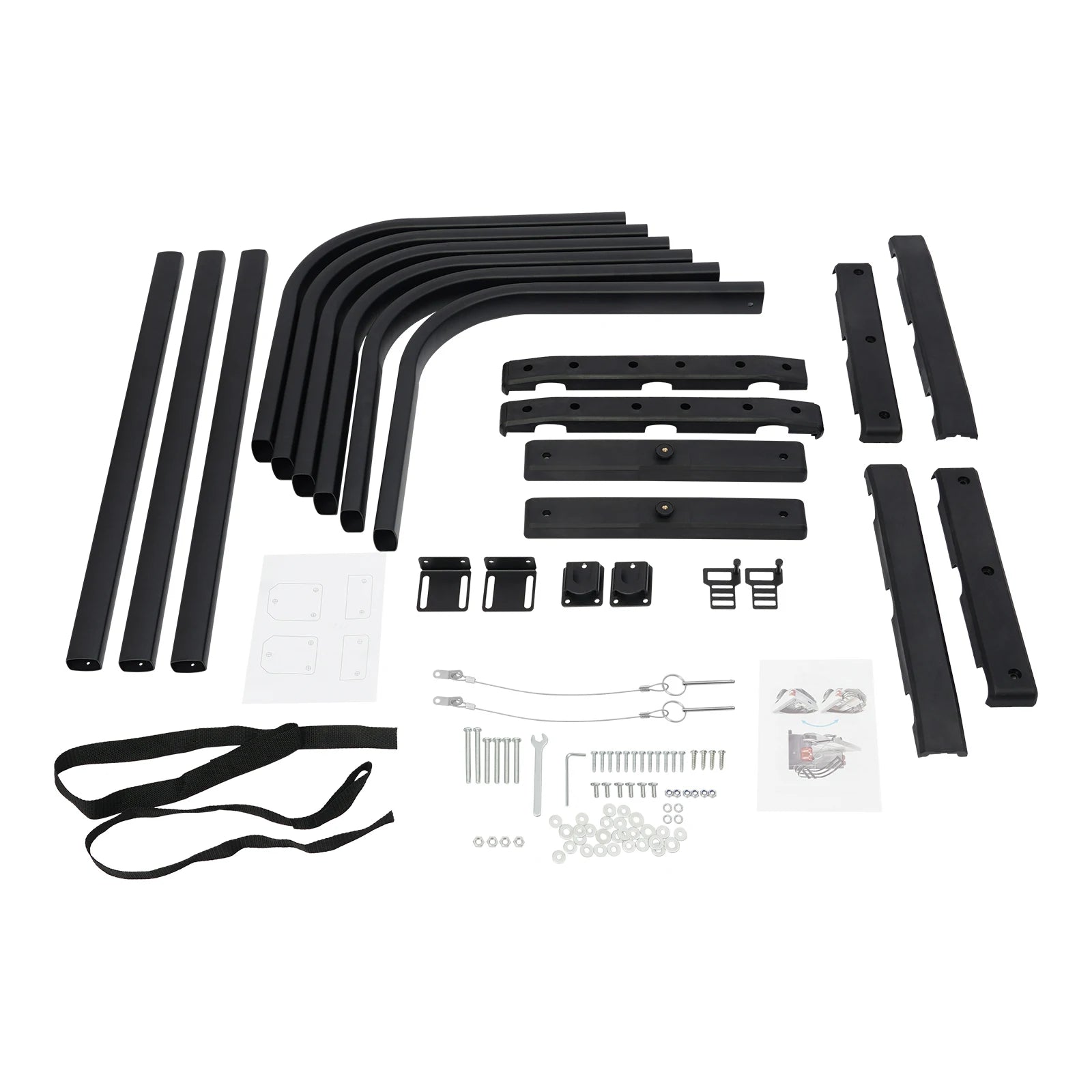 Adjustable Aluminum Truck Bed Extender 48-61 Inches with 180° Flip & 2 Fixation Straps