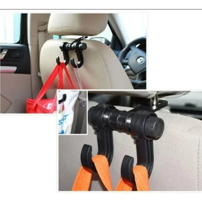 Car Seat Back Storage Hooks – Universal Hanger Bag Holder (2-Pack)