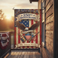 Customized 250th Anniversary USA Flags, USA 4th of July Patriotic Yard Sign, Liberty Of Statue America Garden Flags, 250 Yea AAS