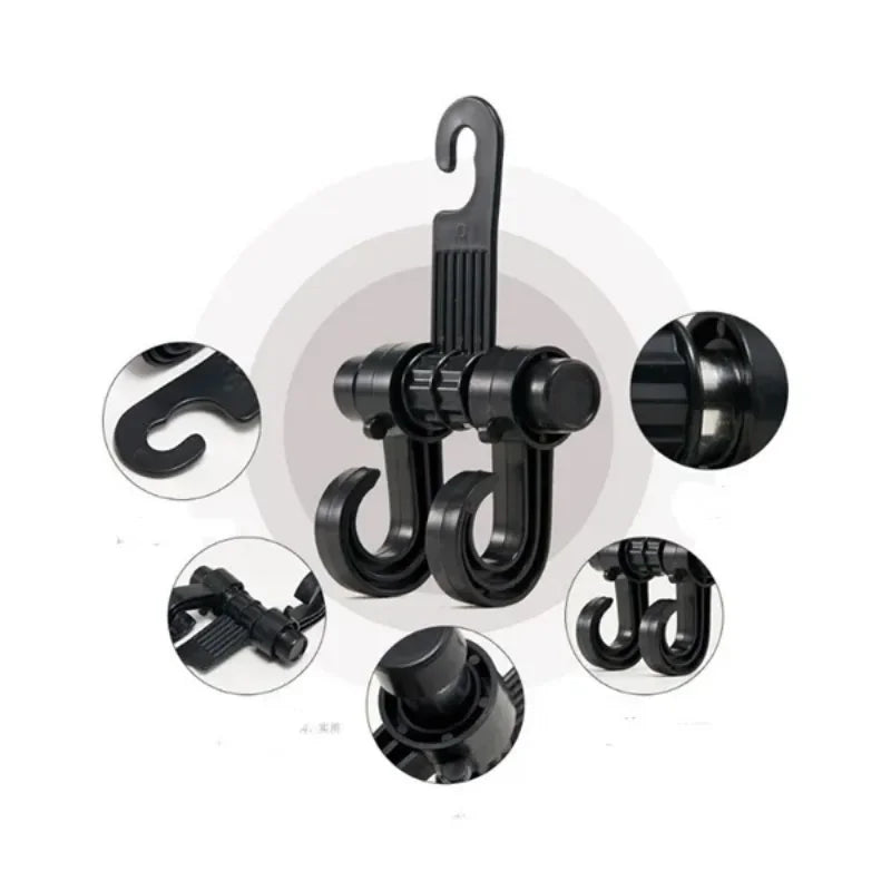 Car Seat Back Storage Hooks – Universal Hanger Bag Holder (2-Pack)