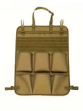 Car seat back storage bag, camping accessories wash bag with adjustable shoulder strap, outdoor camping cosmetic bag