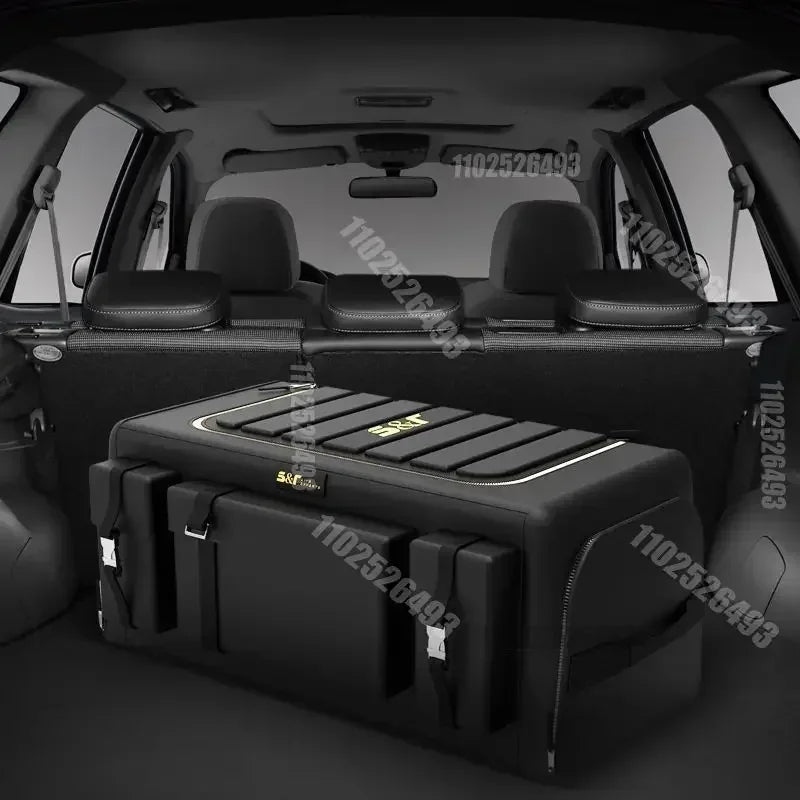 60L/70L Car Trunk Organizer Waterproof Auto Cargo Storage Organizer Non-slip Car Storage Box Car Interior Supplies For SUV Truck
