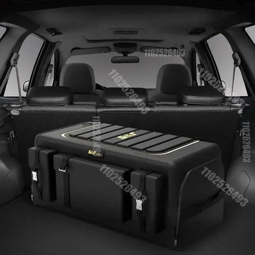 60L/70L Car Trunk Organizer Waterproof Auto Cargo Storage Organizer Non-slip Car Storage Box Car Interior Supplies For SUV Truck