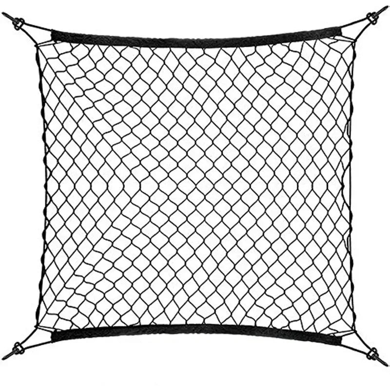Nylon Car Rear Cargo Net Trunk Storage Organizer - Durable Net for Vehicle Trunk Organization