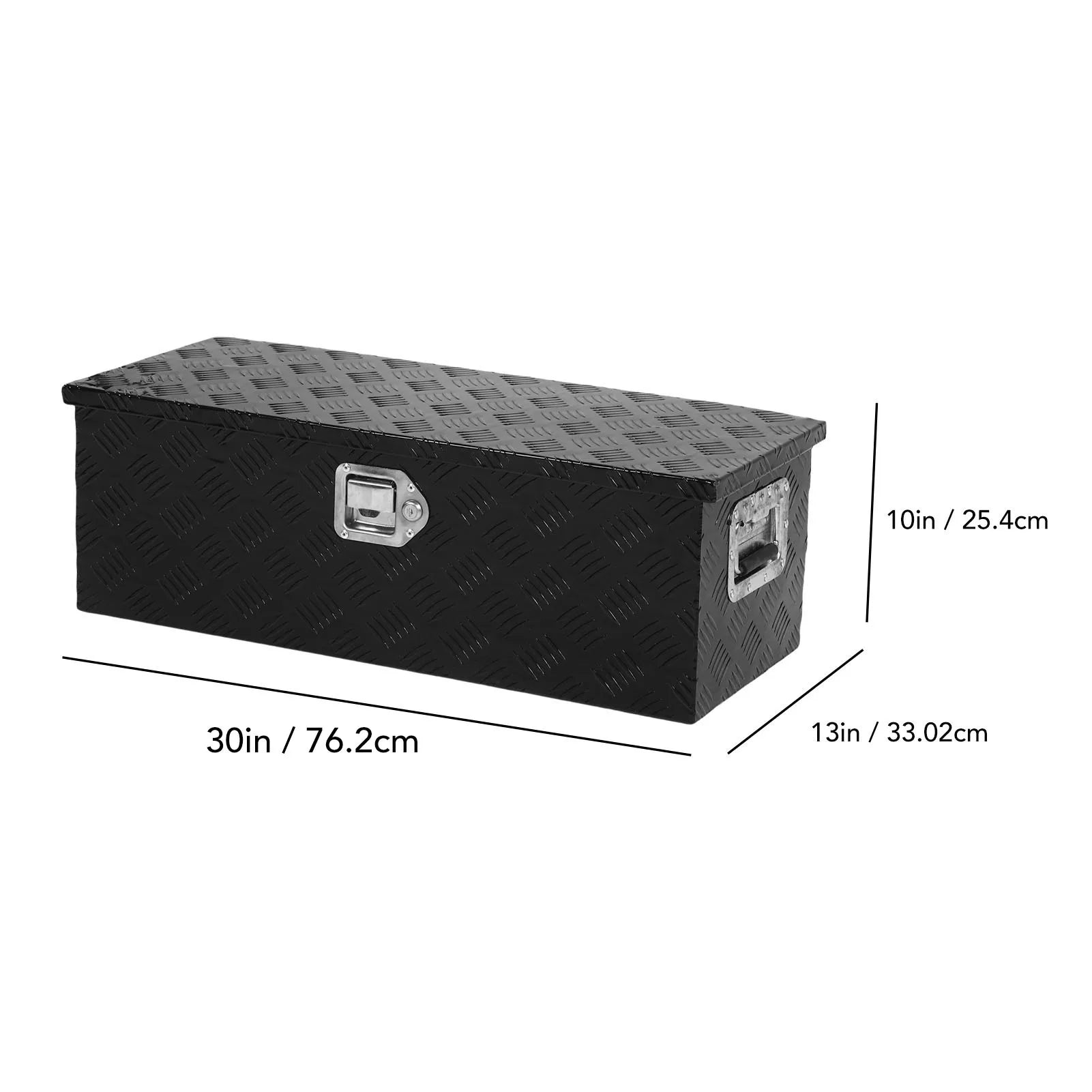 64L Heavy Duty Aluminum Truck Bed Tool Box - Waterproof, Powder Coated, Lockable