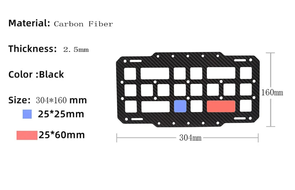Fwoyonze Carbon Fiber Tactical Car Visor Organizer EDC Tool Hanger For Vehicle SUV, Truck Rigid Molle Panel Hunting Airsoft Gear