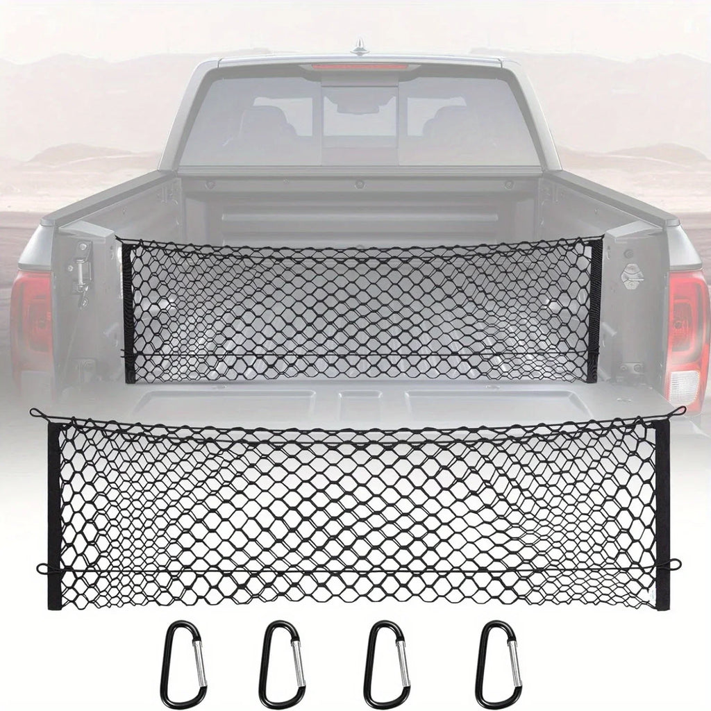 Truck Bed Cargo Net Truck Bed Storage Net Organizer Envelope Cargo Net Elastic Mesh Net for Chevy Silverado F150 F250