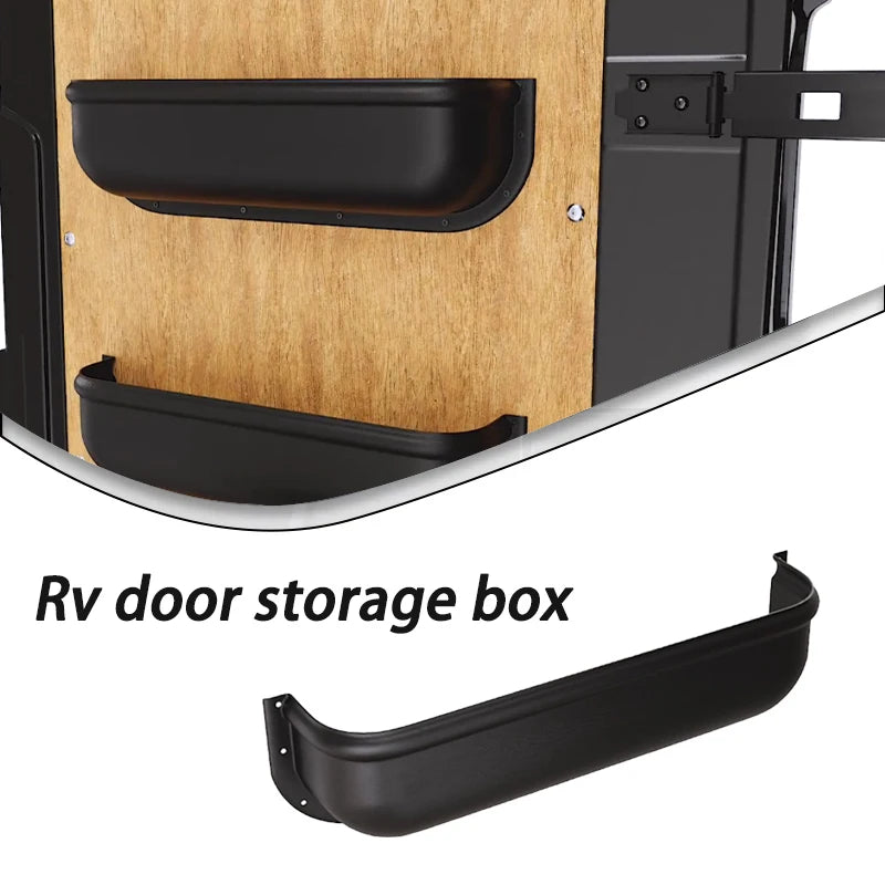 Car Door Handle Storage Box Van Camper RV Door Storage Box Door Panel Tray Armrest Organizer Storage Shelf Car Accessories
