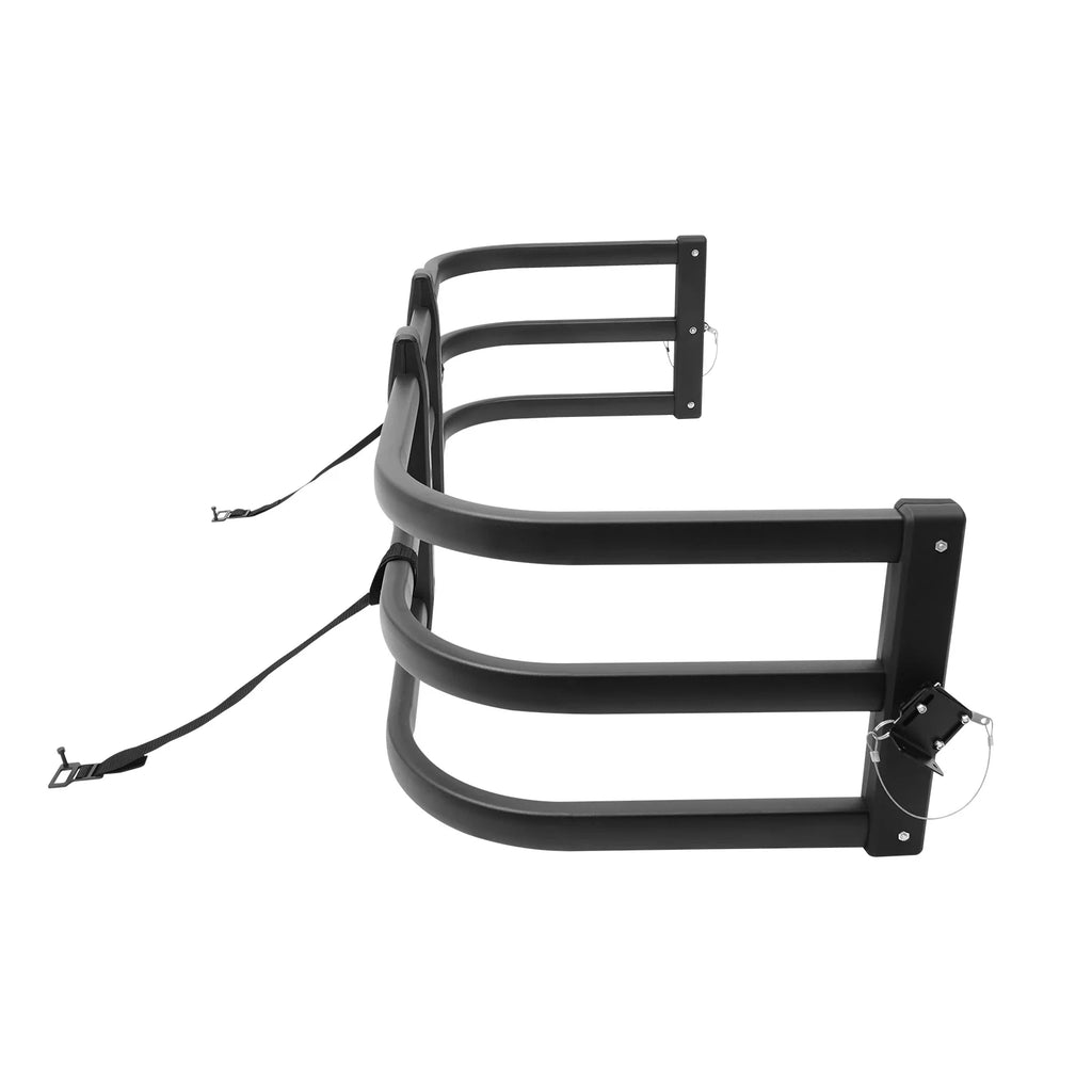 Adjustable Aluminum Truck Bed Extender 48-61 Inches with 180° Flip & 2 Fixation Straps