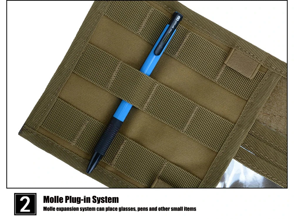Car Sun Visor Organizer Universal Car Sunshade Storage Clip for Car Accessories Storage Holder Molle Hunting Gears Bag