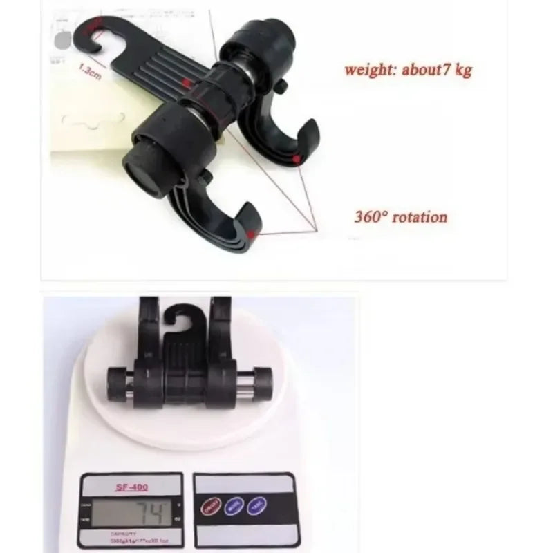 Car Seat Back Storage Hooks – Universal Hanger Bag Holder (2-Pack)