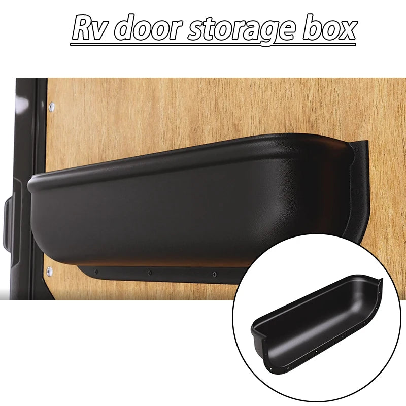 Car Door Handle Storage Box Van Camper RV Door Storage Box Door Panel Tray Armrest Organizer Storage Shelf Car Accessories