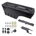 Truck Bed Storage Box for Ford F-150 2015 2016 - 2021 Left or Right Side Rear Trunk Tool Box Organizer Case ABS Waterproof Black