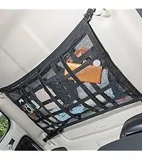 Extra Large Car Ceiling Cargo Net 43.3x27.5in, SUV Van Truck Roof Storage Organizer, Overhead Mesh Holder for Travel