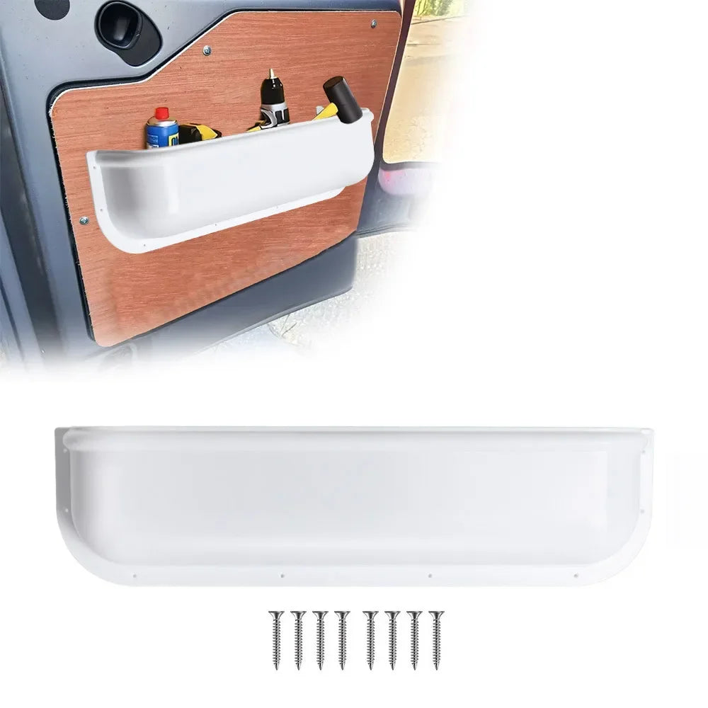Car Door Handle Storage Box Van Camper RV Door Storage Box Door Panel Tray Armrest Organizer Storage Shelf Car Accessories
