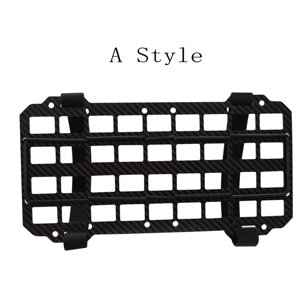Fwoyonze Carbon Fiber Tactical Car Visor Organizer EDC Tool Hanger For Vehicle SUV, Truck Rigid Molle Panel Hunting Airsoft Gear